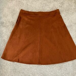 Bar III Rust A-Line Skirt